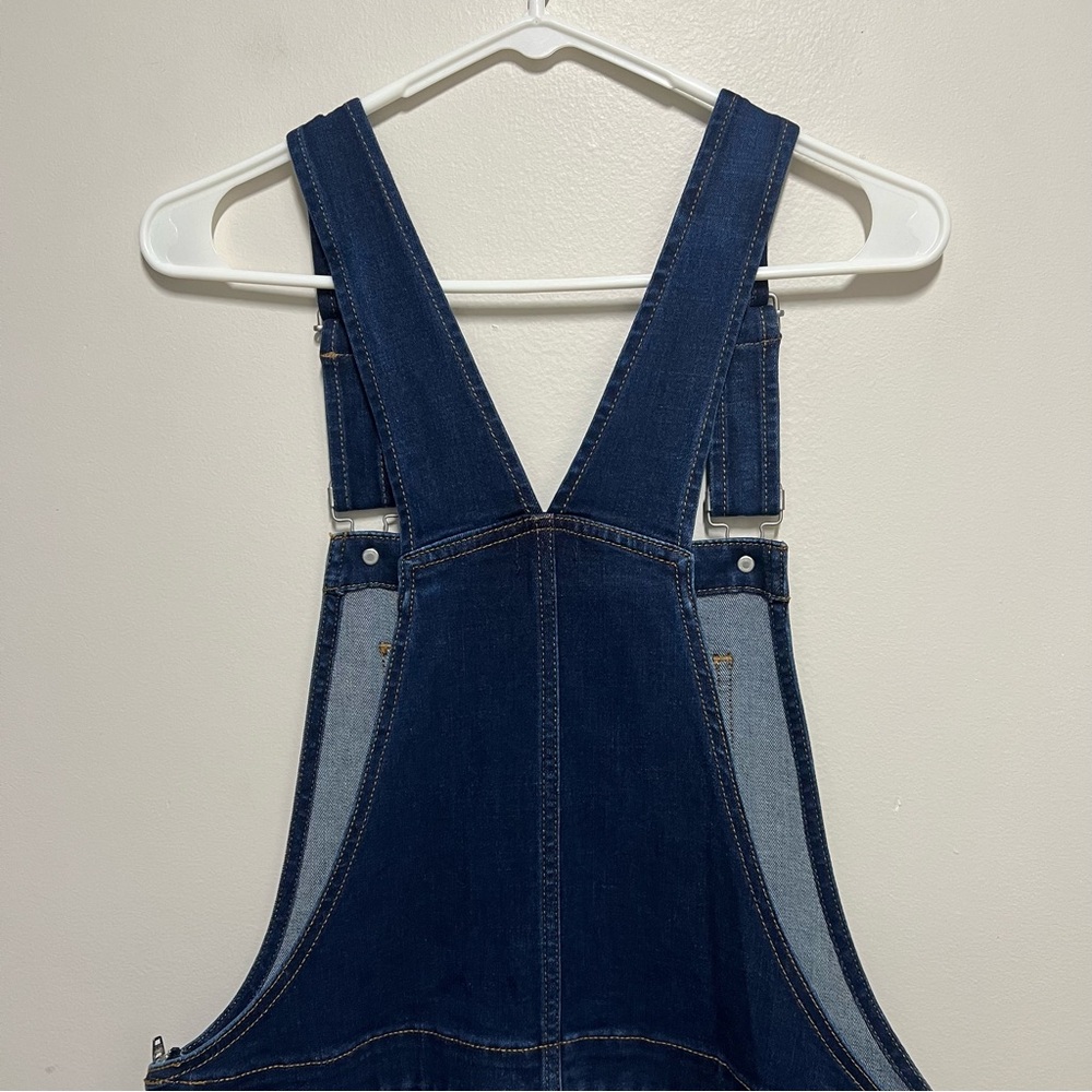 J Crew Factory Skinny Jean Overalls Woman's Size Large New - Picture 5 of 12